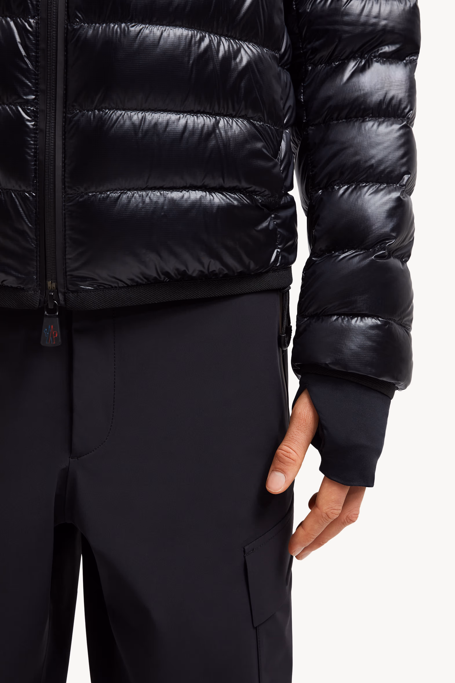 Plumífero corto plegable Hers Hombre Negro Moncler 7